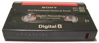 Video8 Hi8 Digital8 Tape Box